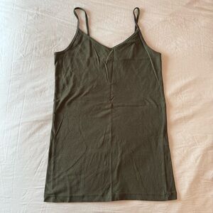 Olive Green Spaghetti Strap Top